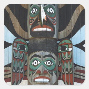 Quadrado Adesivo do Totem Pole