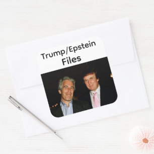 Quadrado Adesivo dos Arquivos Trump/Epstein