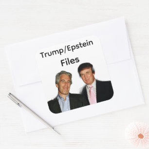 Quadrado Adesivo dos Arquivos Trump/Epstein