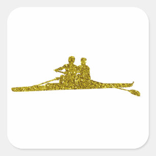 Quadrado Adesivo Dourado Rudern
