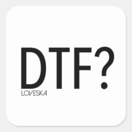 Quadrado adesivo DTF