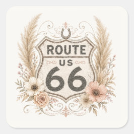 Quadrado Adesivo Floral Boho Mother Road