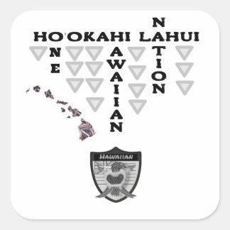 Quadrado adesivo Ho'okahi Lahui