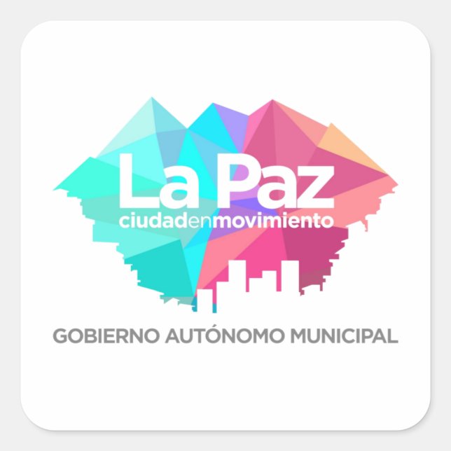 Quadrado Adesivo La Paz (Frente)