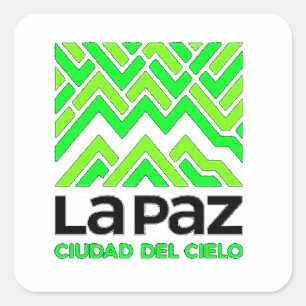 Quadrado Adesivo La Paz ciudad del cielo