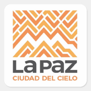 Quadrado Adesivo La Paz ciudad del cielo
