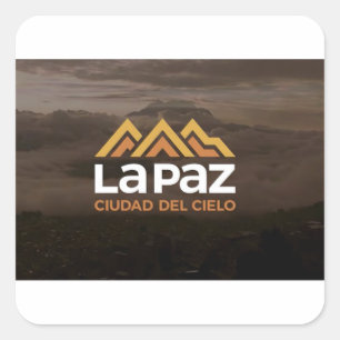 Quadrado Adesivo La Paz ciudad del cielo