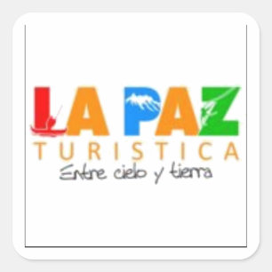 Quadrado Adesivo La Paz entre Cielo y tierra