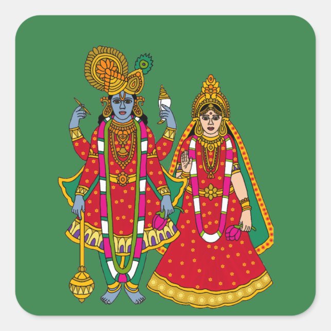 Quadrado Adesivo Lakshmi Narayan (Frente)