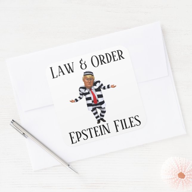 Quadrado Adesivo Law & Order (Envelope)