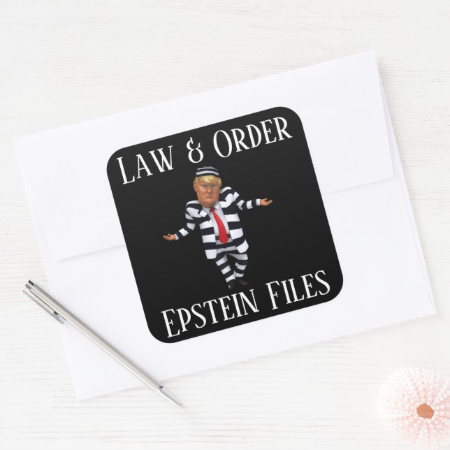 Quadrado Adesivo Law & Order (Envelope)