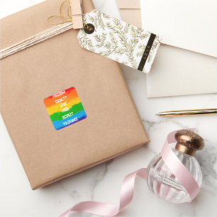 Quadrado Adesivo LGBT - Marca LGBT - LGBT+