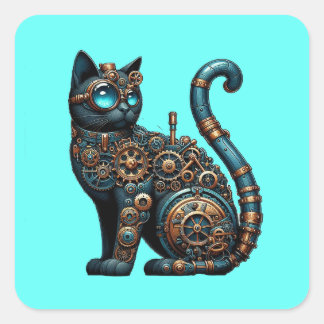 Quadrado Adesivo mecânico de gatos