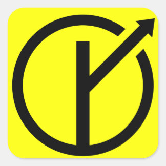 Quadrado Adesivo MGTOW - Homem que segue o próprio caminho