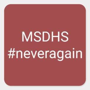 Quadrado adesivo MSDHS
