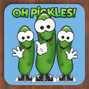 Quadrado Adesivo Oh Pickles