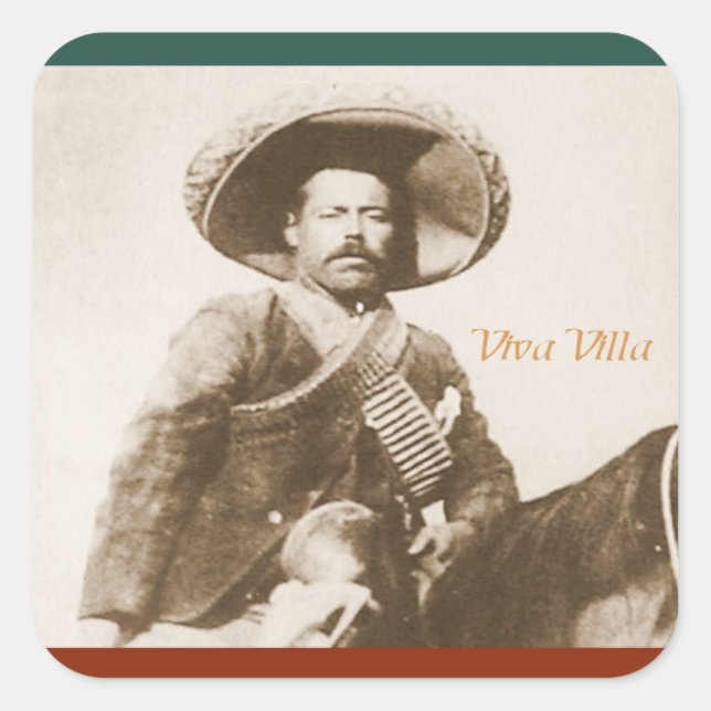 Quadrado Adesivo Pancho Villa (Frente)