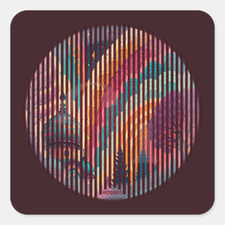 Quadrado Adesivo para Dome Colorburst #00001 – Personalizáv