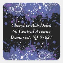 Quadrado adesivo para envelope RSVP