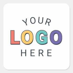Quadrado Adesivo Personalizado com Seu Logotipo