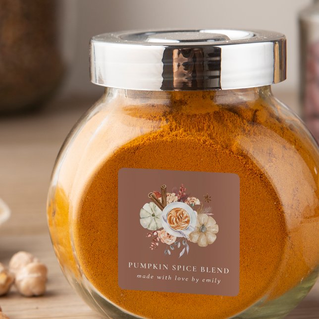 Quadrado Adesivo Personalizado da Mistura de Tempero de Abó (Criador carregado)