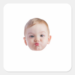 Quadrado Adesivo Personalizado de Foto Adesivo de Rosto Per