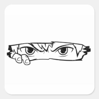 Quadrado Adesivo Personalizado de Personagem de Anime Legal