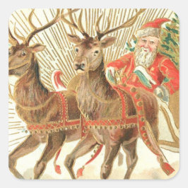 Quadrado Adesivo PRAÇA DO TRENÓ DO PAPAI NOEL
