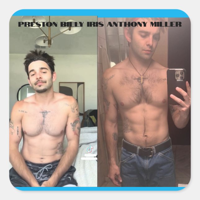 Quadrado Adesivo Preston Billy Iris Anthony Miller (Frente)