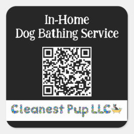 Quadrado Adesivo preto CPup