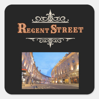 Quadrado Adesivo Preto da Regent Street