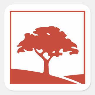 Quadrado Adesivo Red Oak 3x3