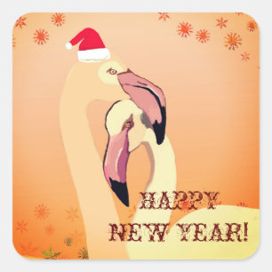 Quadrado Adesivo redondo clássico, brilhante