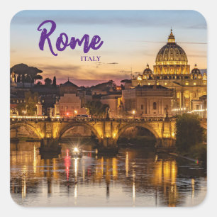 Quadrado Adesivo Roma Itália Basílica de São Pedro