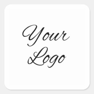 Quadrado Adesivo Rótulo Personalizado Logotipo Moderno Quad