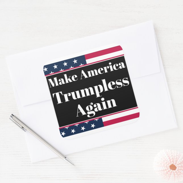 Quadrado Adesivo sem Trump (Envelope)