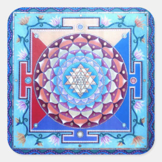 Quadrado Adesivo Shri Yantra