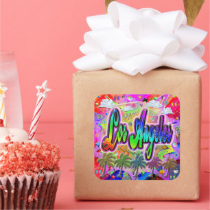 Quadrado Adesivo Vista Express de Los Angeles