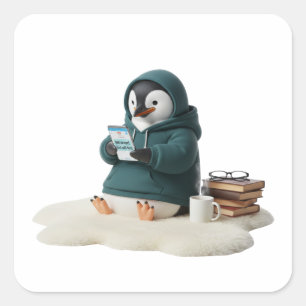 Quadrado Adolescente Introvertido Mas Vai Mensagem Adesivo