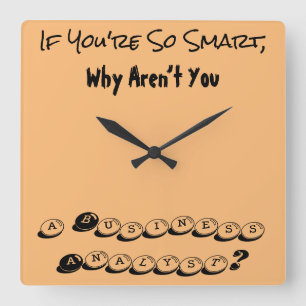 Quadrado Analista de negócios inteligente de relógio de p