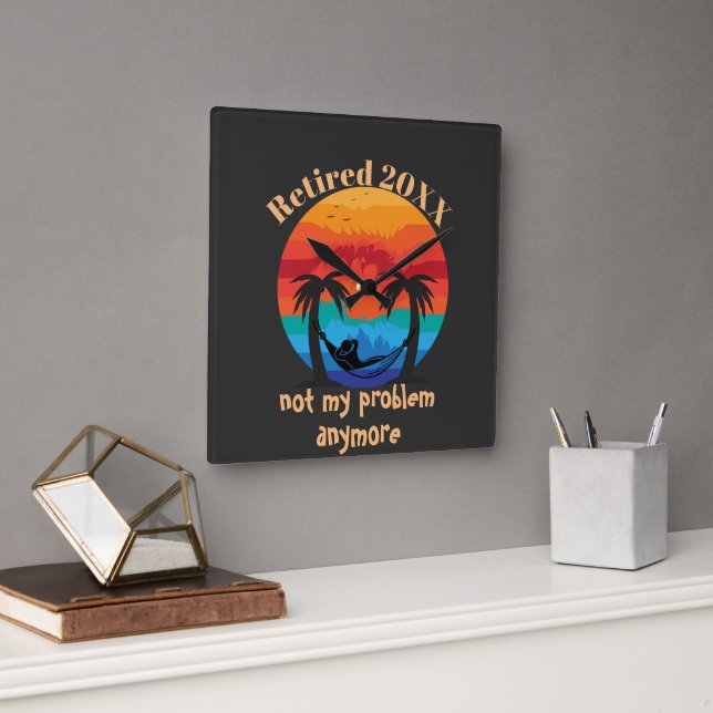 Quadrado Aposentado/Não Meu Problema Mais É O Relógio De Ha (Escritório)