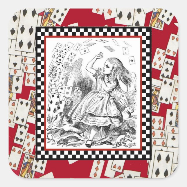 Quadrado Ataque do adesivo Cartões 1 (Frente)