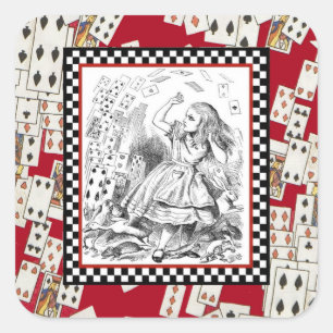 Quadrado Ataque do adesivo Cartões 1