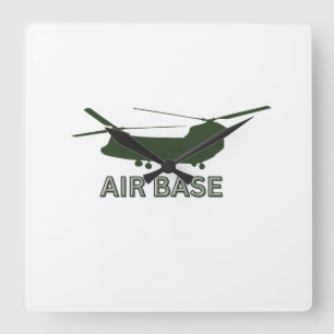 Quadrado Baseado Militar do Relógio Gráfico da BASE AIR