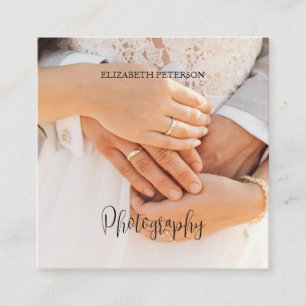 Quadrado Belo cartão de visita para fotógrafo