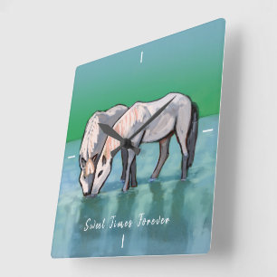 Quadrado Bons tempos para um relógio grande