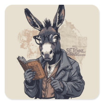 Burro Sábio — Adesivo