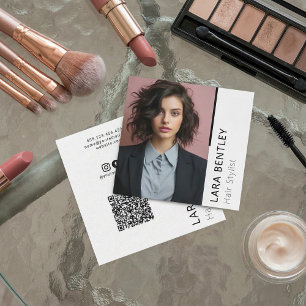 Quadrado Cabelo estilista de mídia social cartão de visita