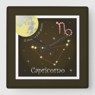 Quadrado Capricorno 22 al dicembre 20 gennaio relógio
