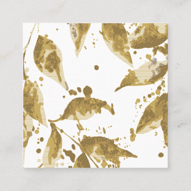 Quadrado Cartão de visita (Verso)